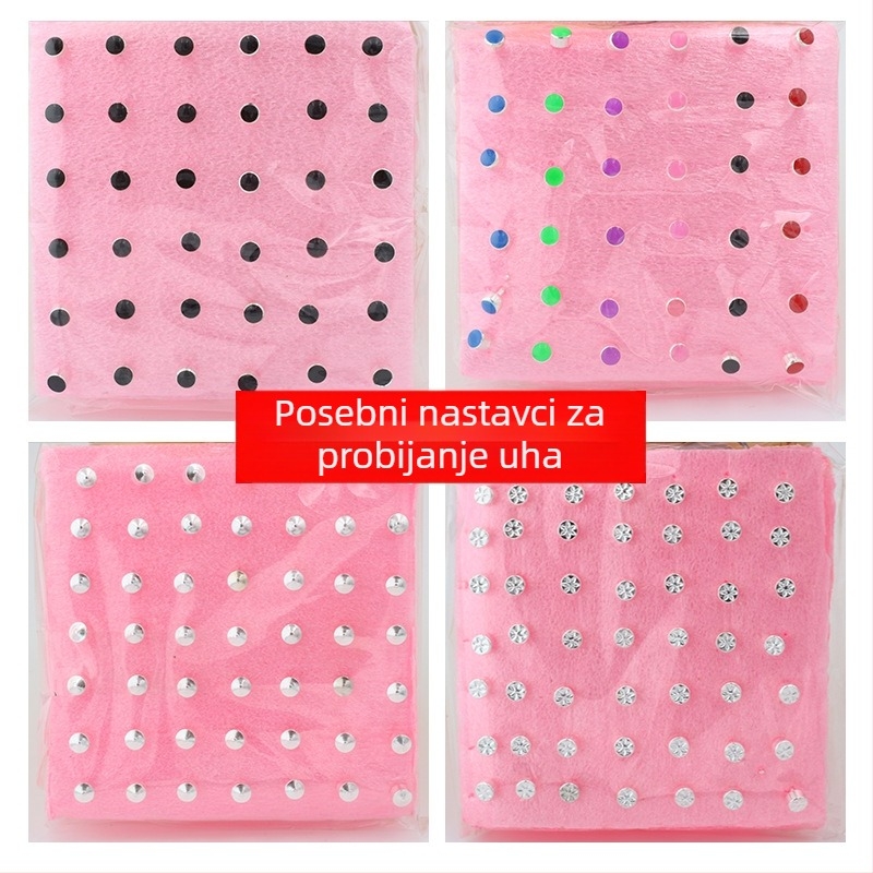 Geometrijski metalni naušnice s elektroplastičnim premazom, nehrđajući čelik, unisex