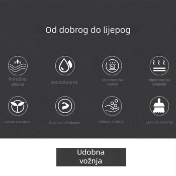 Navlaka za volan s masažnom mrežom, prozračna, upija znoj, protuklizna, univerzalna za sve sezone