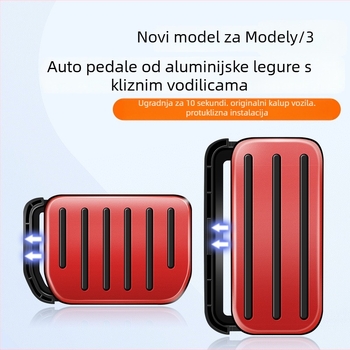 Aluminijska pedalska podloga za Tesla Model 3/Y – za pedale gasa i kočnice