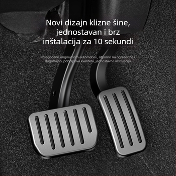 Aluminijska pedalska podloga za Tesla Model 3/Y – za pedale gasa i kočnice