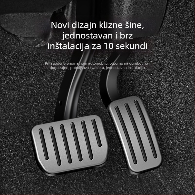 Aluminijska pedalska podloga za Tesla Model 3/Y – za pedale gasa i kočnice