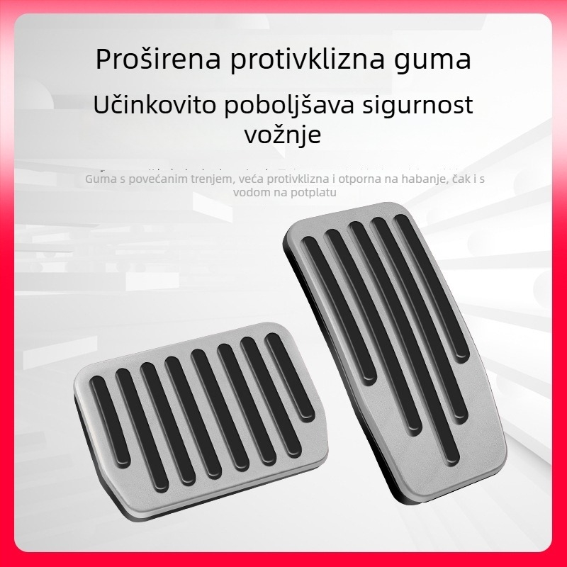 Aluminijska pedalska podloga za Tesla Model 3/Y – za pedale gasa i kočnice