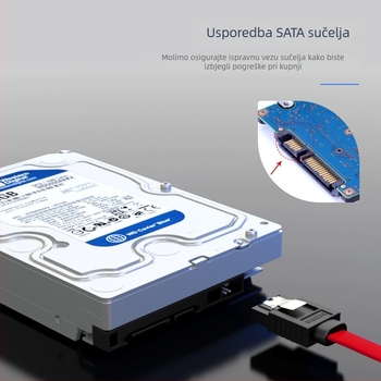 SATA 3.0 SSD serijski podatkovni kabel za stolno računalo i matičnu ploču - adapter
