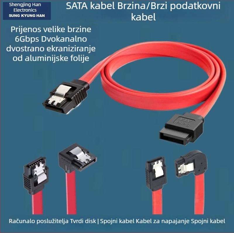 SATA 3.0 SSD serijski podatkovni kabel za stolno računalo i matičnu ploču - adapter