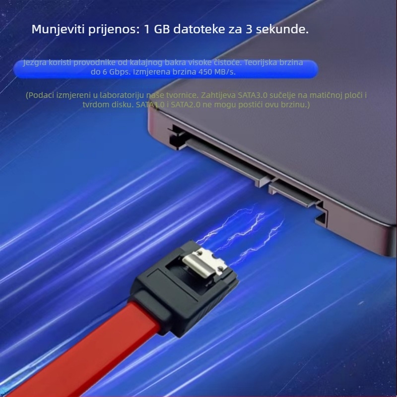 SATA 3.0 SSD serijski podatkovni kabel za stolno računalo i matičnu ploču - adapter