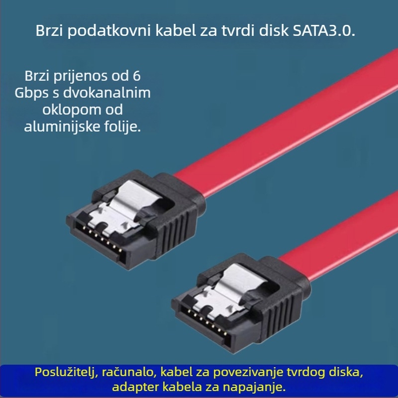 SATA 3.0 SSD serijski podatkovni kabel za stolno računalo i matičnu ploču - adapter