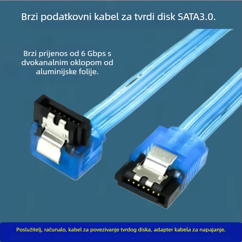 SATA 3.0 SSD serijski podatkovni kabel za stolno računalo i matičnu ploču - adapter