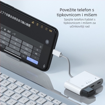 Type-C OTG čitač kartica, 3-u-1, USB 3.0, vanjski spremnik za pohranu za mobilne uređaje
