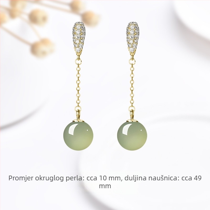 Naušnice - Geometrijski oblik, Agat materijal, Prirodni stil, Unisex, Proljeće 2025