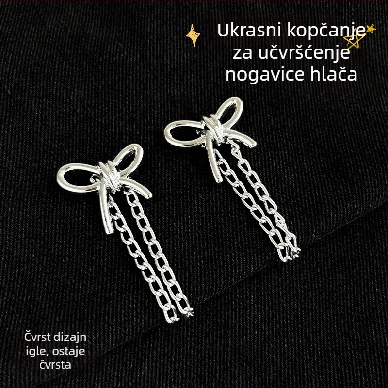Klip za rub pantalona od legure – bešavno podešavanje duljine, fiksni klip za hlače i odjeću