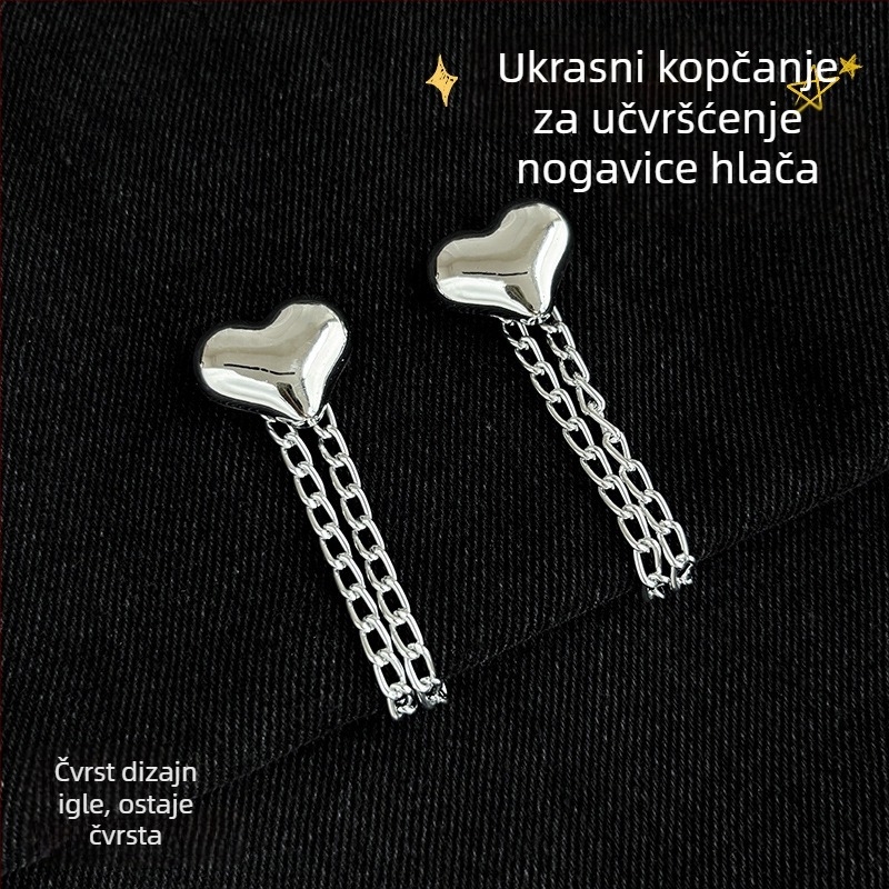 Klip za rub pantalona od legure – bešavno podešavanje duljine, fiksni klip za hlače i odjeću