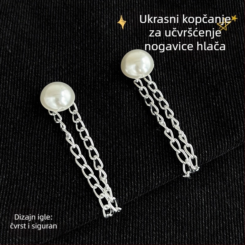 Klip za rub pantalona od legure – bešavno podešavanje duljine, fiksni klip za hlače i odjeću