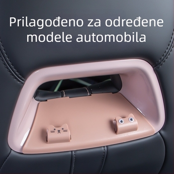Kuka za stražnje naslon sjedala automobila, plastična, crtani stil, unutarnja dekoracija i skladištenje