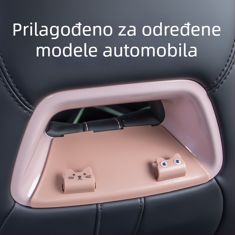 Kuka za stražnje naslon sjedala automobila, plastična, crtani stil, unutarnja dekoracija i skladištenje