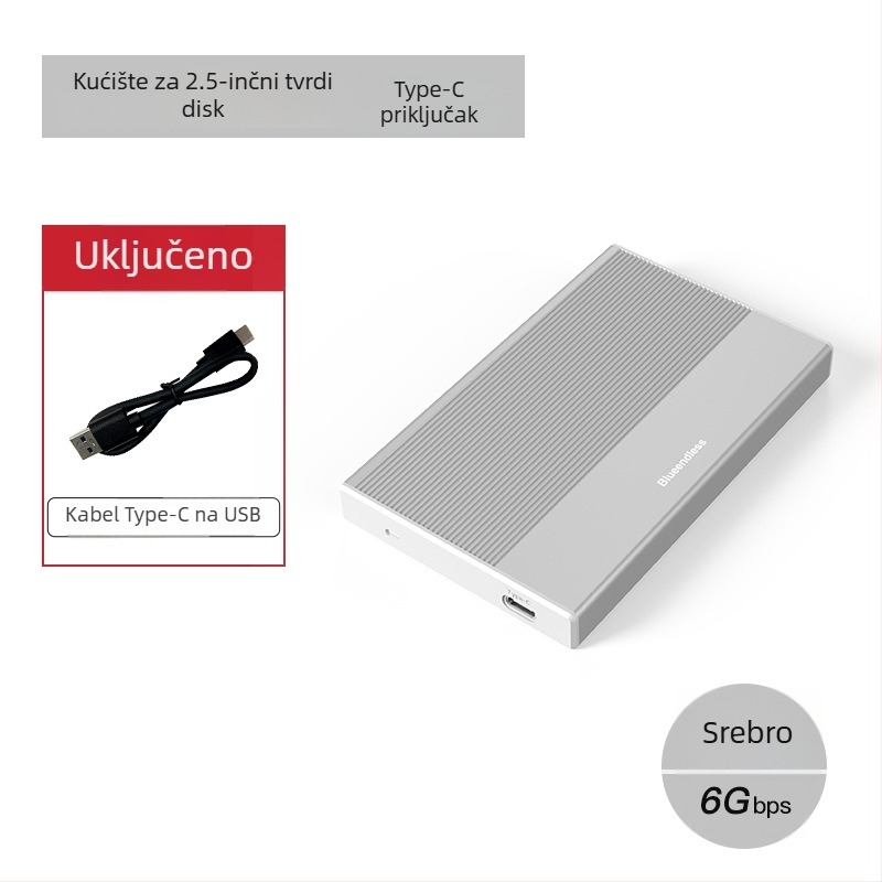 Vanjska kućišta za SATA SSD/HDD USB 3.0 Type-C MR23S/MR23GC/MR23FC PC+ABS
