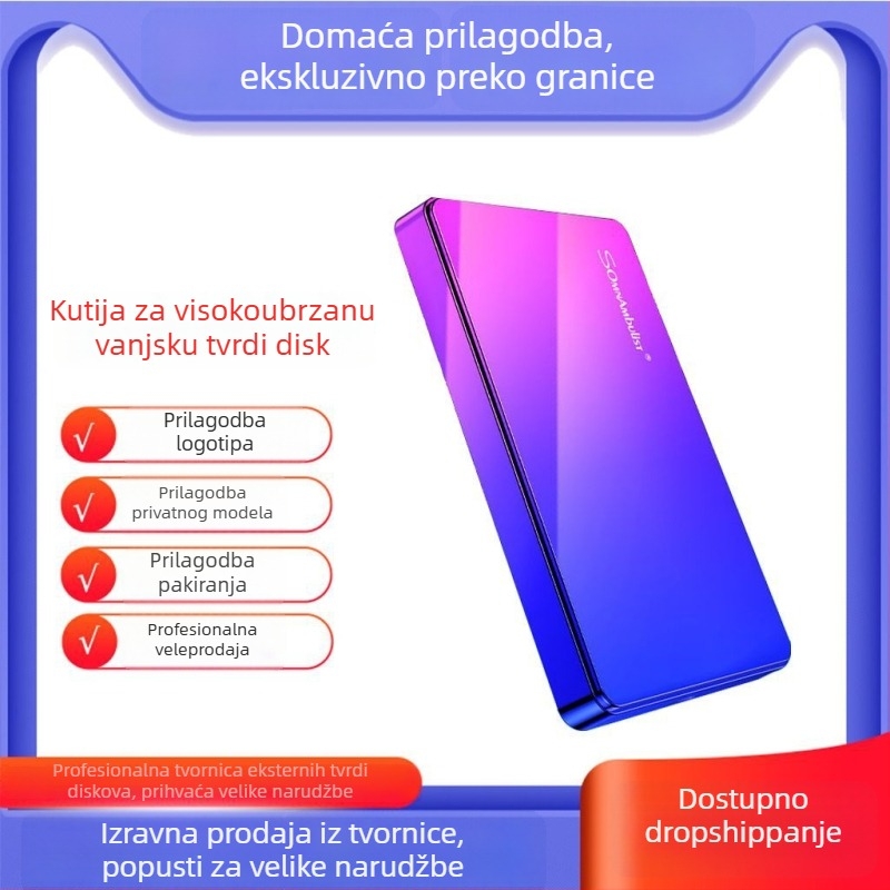 Vanjska USB 3.0 kutija za tvrdi disk, plastično kućište, podržava do 2 TB, model YD002, SomnAmbuList