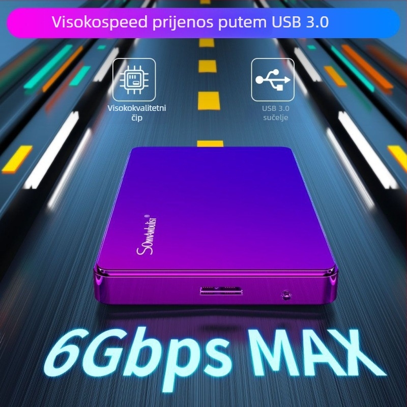 Vanjska USB 3.0 kutija za tvrdi disk, plastično kućište, podržava do 2 TB, model YD002, SomnAmbuList