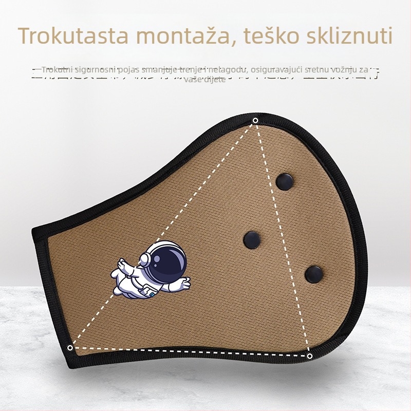 BearCouple Set zaštitnog pojasa za djecu u automobilu s zaštitom vrata, prilagodba pojasa, produženje pojasa, zaštitna ploča i poklopac pojasa — prilagodljivo, moguć ispis loga