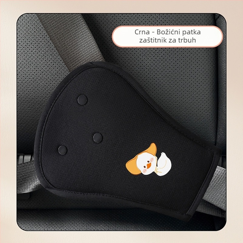 BearCouple Set zaštitnog pojasa za djecu u automobilu s zaštitom vrata, prilagodba pojasa, produženje pojasa, zaštitna ploča i poklopac pojasa — prilagodljivo, moguć ispis loga