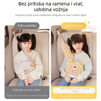 Jastučić za kaišu automobila – pliš, crtani dizajn, 100 g, porijeklo Zhejiang