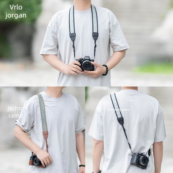 Remen za kameru za bezzrcalne fotoaparate s čipkastim dizajnom; kompatibilan s Canon R50, Sony ZV-E10, Fuji XT50 i Nikon Z30; prilagodljiv prema uzorku.