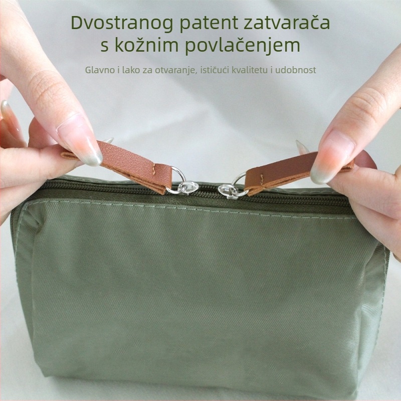 Torbica za kozmetiku – urbani minimalistički dizajn, poliester, bez podstavke; prozračna, vodootporna, pogodna za pohranu; unisex