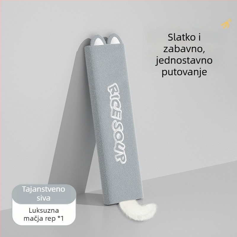 Pokriće za pojas automobila s mačjim dizajnom, Cartoon Cat, Icaroom/Love Car House, kristalno mekano, 50 g, moguć ispis loga
