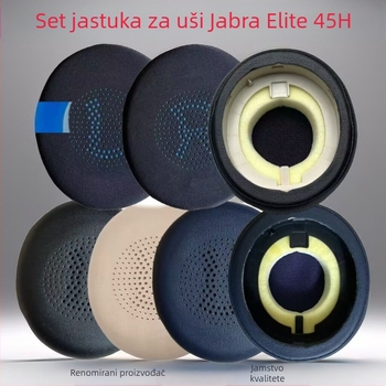 Jastučići za uši od umjetne kože za Jabra 45H i Evolve2 65 UC, jednostavna instalacija, udobno nošenje