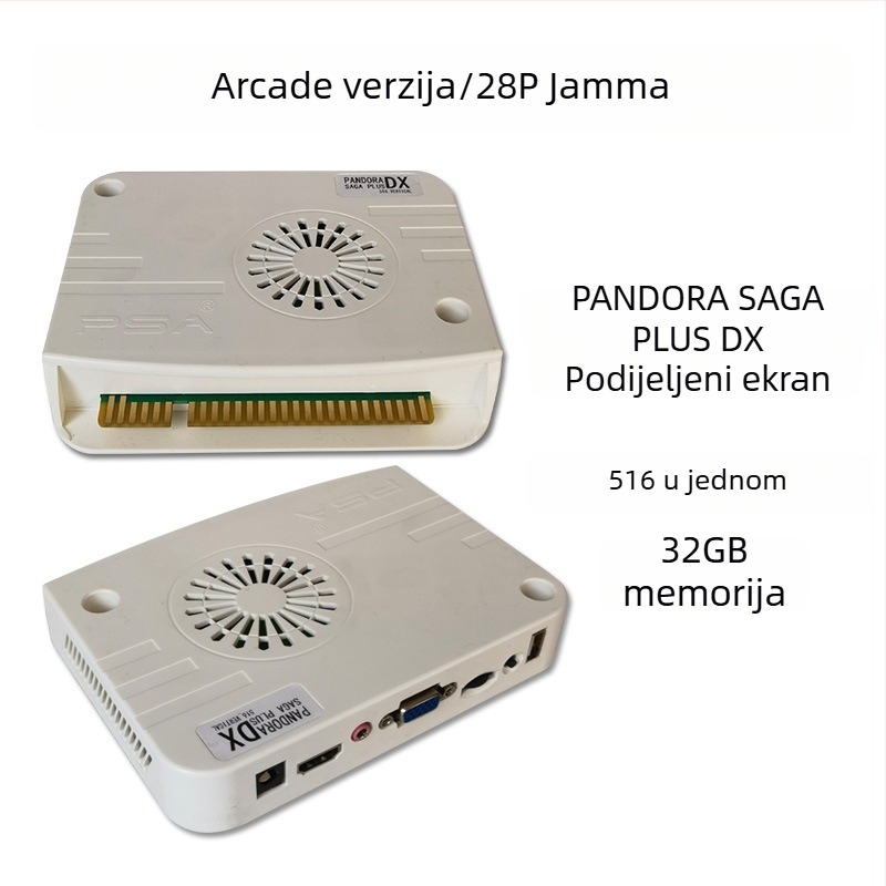 JAMMA arkadna matična ploča s Androidom, 128GB, HDMI/USB, nostalgičan stil