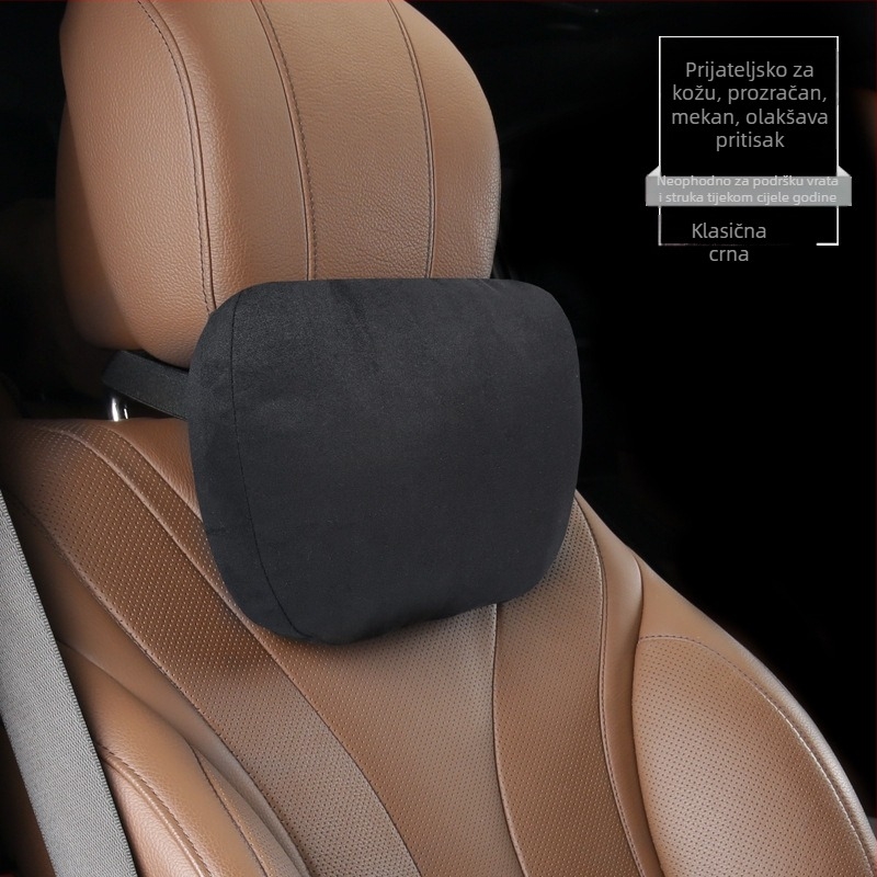 Auto jastučnica za glavu i lumbalnu podršku s DuPont Cotton punom, vanjski materijal 100% pamuk, jednofarebni uzorak, vatrootpornost 100