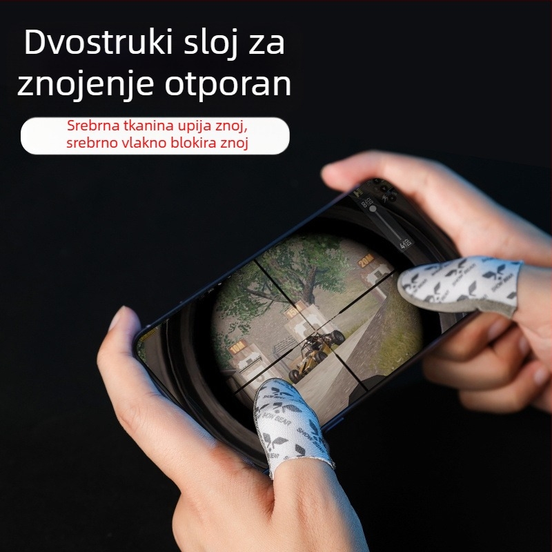 Gamer finger sleeve, ultra-tanki, protiv znoja, protuklizni, za PUBG Esports