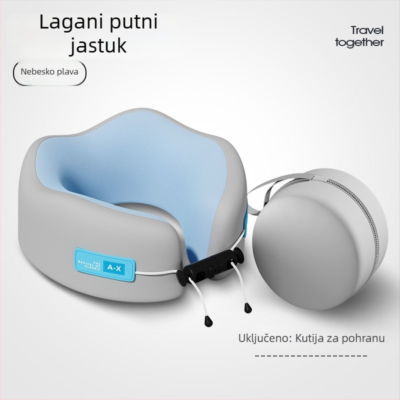 U-oblik jastuk za putovanje za vrat od memorijske pjene, spora reakcija