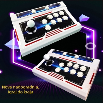 Nostalgijska televizijska igraonica za dvojicu igrača s originalnim softverom, 16GB memorije, bežični i žični kontroleri, model SST01