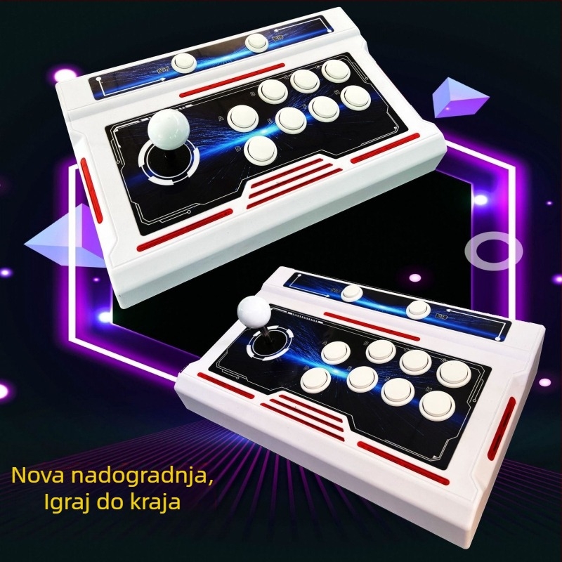 Nostalgijska televizijska igraonica za dvojicu igrača s originalnim softverom, 16GB memorije, bežični i žični kontroleri, model SST01