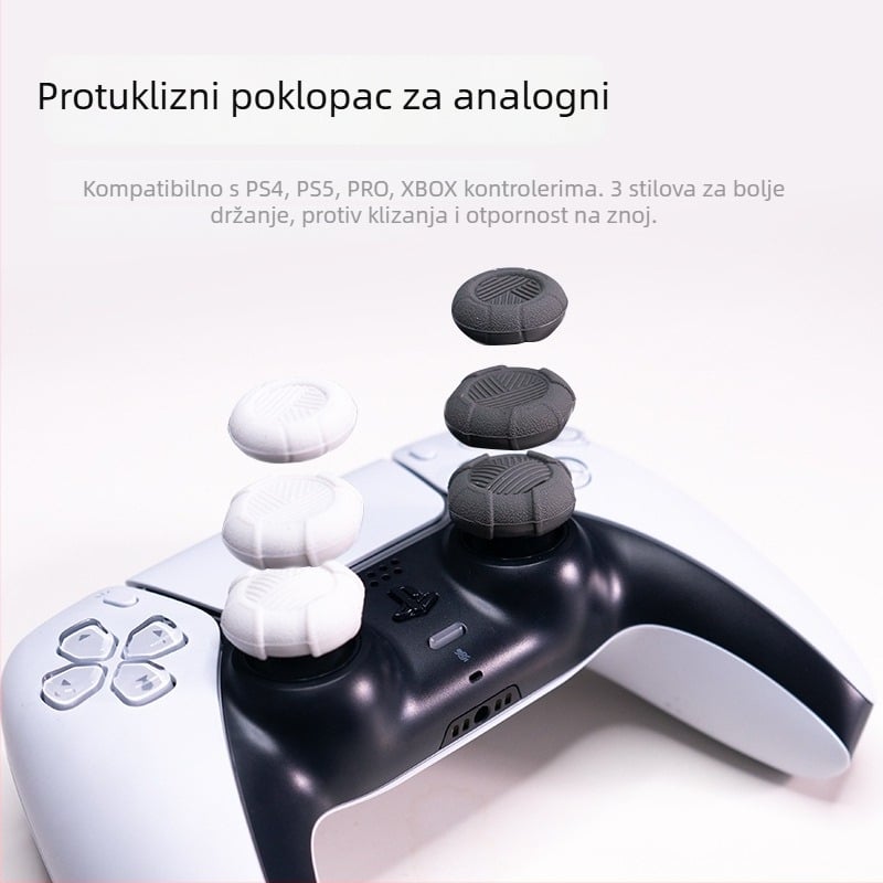 Agitomo 315 silikonske kapice za analogni joystick – 6 komada, kompatibilno s PS5/PS4/Pro/Xbox kontrolerima