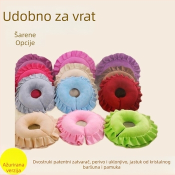 U-oblik jastuk za SPA masažu, odmor u uredu i jastuk za lice – kozmetički salon