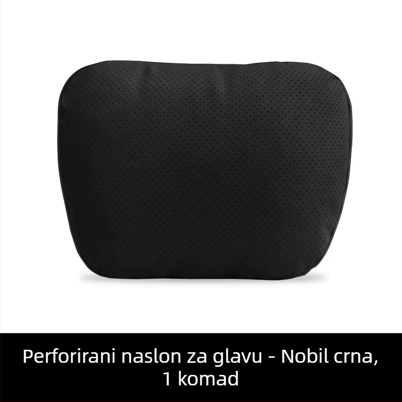 Automobilski jastuk za naslon za glavu i lumbalnu podršku — velur materijal, puni od prirodnih vlakana, univerzalna kompatibilnost, prilagodljivo, za sve sezone
