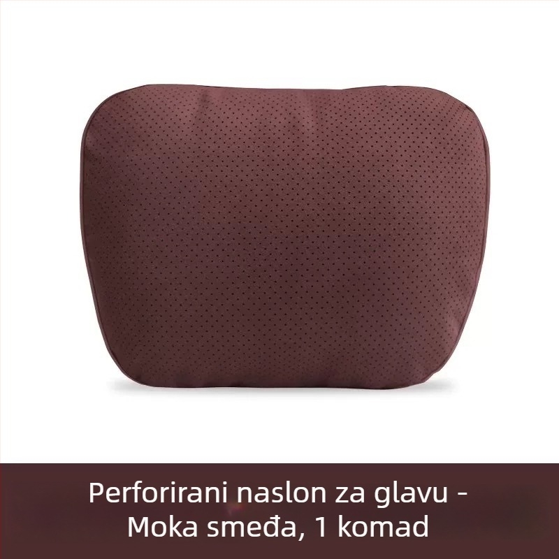 Automobilski jastuk za naslon za glavu i lumbalnu podršku — velur materijal, puni od prirodnih vlakana, univerzalna kompatibilnost, prilagodljivo, za sve sezone