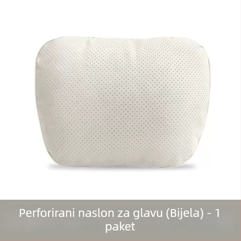 Automobilski jastuk za naslon za glavu i lumbalnu podršku — velur materijal, puni od prirodnih vlakana, univerzalna kompatibilnost, prilagodljivo, za sve sezone