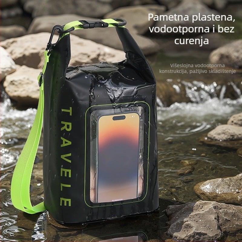 Vanjska vodootporna crossbody torba – PVC mreža materijal, EVA podstava, unisex