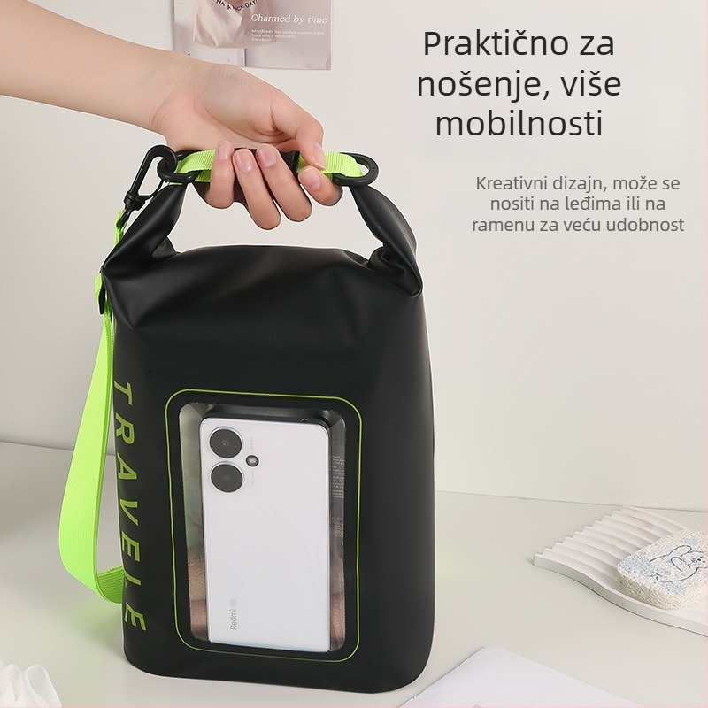 Vanjska vodootporna crossbody torba – PVC mreža materijal, EVA podstava, unisex