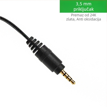 Audio kabel 3,5 mm na 3 RCA Lotus za digitalne uređaje