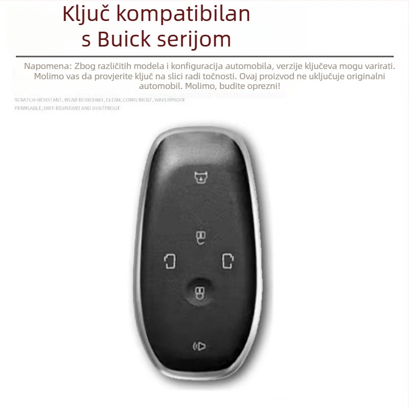 Kryt ključa Buick GL8 2026 – cinkova legura, minimalistički stil, prilagodljiv (Encasa Aivia)