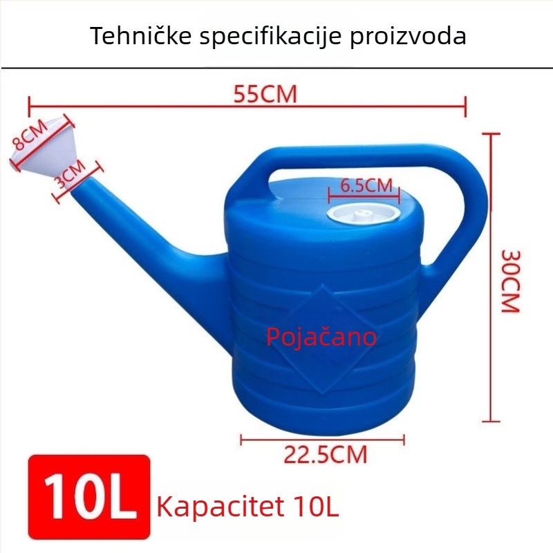 Kanta za zalijevanje biljaka – veliki kapacitet, debeli plastika, Šifra proizvoda C70736d, Materijal: Drugo, Uvoz: Ne