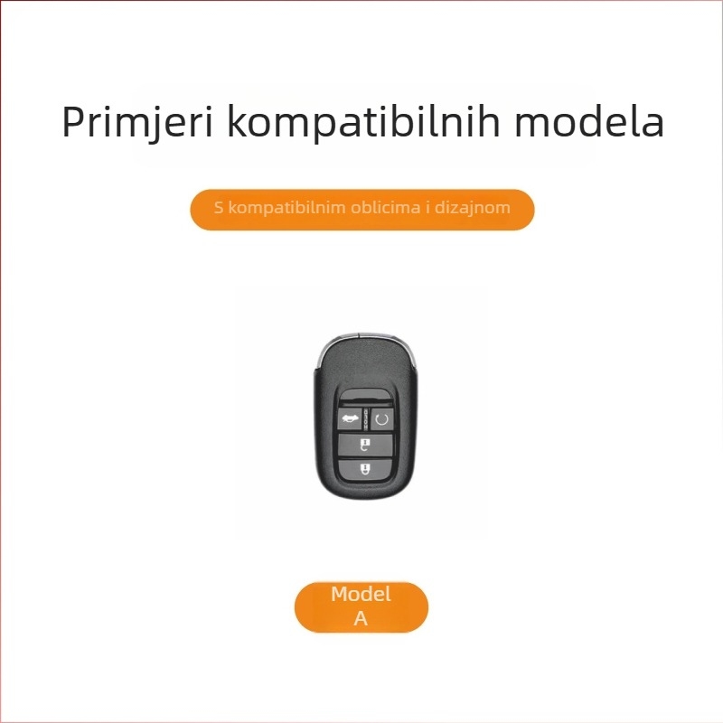 Kućište ključa za Honda Civic 11. generaciju, Vezel, UR-V, Lingpai i Accord – legura + koža, jednostavan stil, prilagodljivo