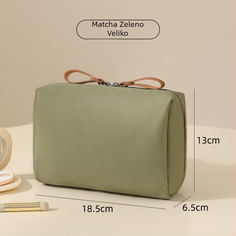 Putna kozmetička torbica, gradski minimalistički stil, ultralaka, otporna na habanje (Materijal: poliester; Podstava: poliester; Stil: gradski minimalistički; Ultra lagana; Otporna na habanje)