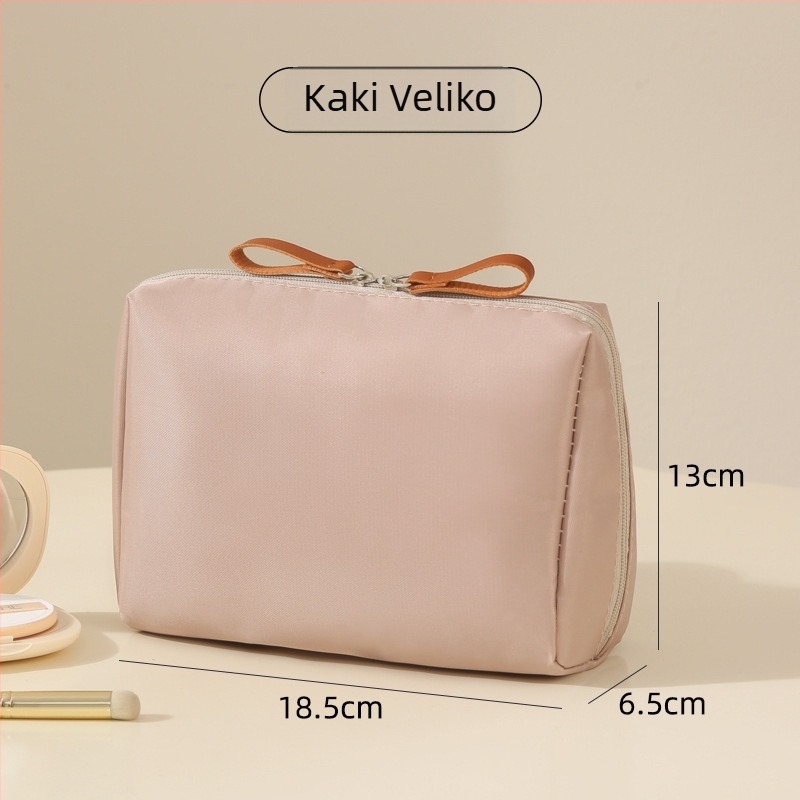 Putna kozmetička torbica, gradski minimalistički stil, ultralaka, otporna na habanje (Materijal: poliester; Podstava: poliester; Stil: gradski minimalistički; Ultra lagana; Otporna na habanje)