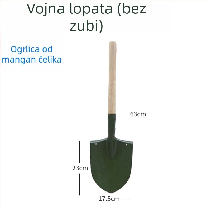 Vrtna lopata Xiangyu – kaljeni mangan čelik, prozračivanje tla za sadnju povrća