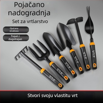 Trokomponentni set lopata od nehrđajućeg čelika za kopanje, sadnju i presađivanje