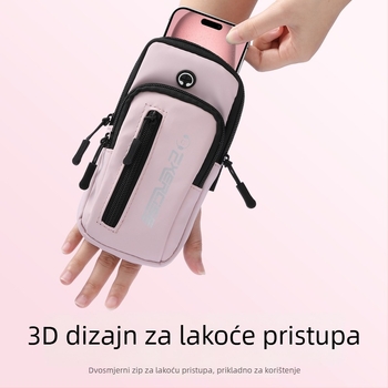 Vanlain arm bag za mobitel, sportska torbica za trčanje i vožnju biciklom, prozračna PU tkanina s podstavom od poliester-pamučne tkanine